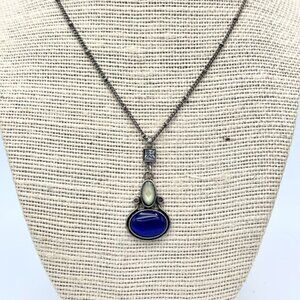Lisa Sophia Blue Stone Pendant Necklace